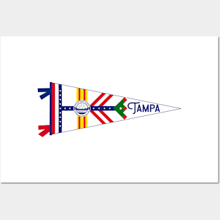 Tampa Flag Pennant Posters and Art